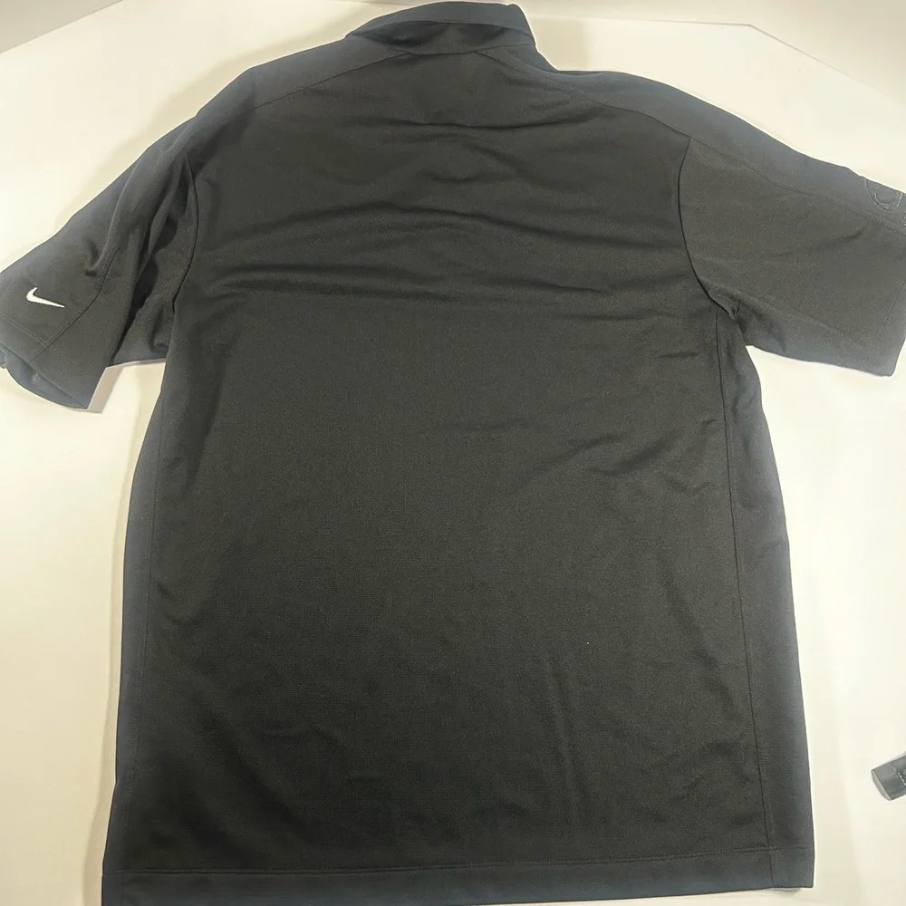 Nike Golf Polo Shirt Mens Size LG Dark Grey Golf Performance Dri-Fit Athletic - Picture 7 of 7